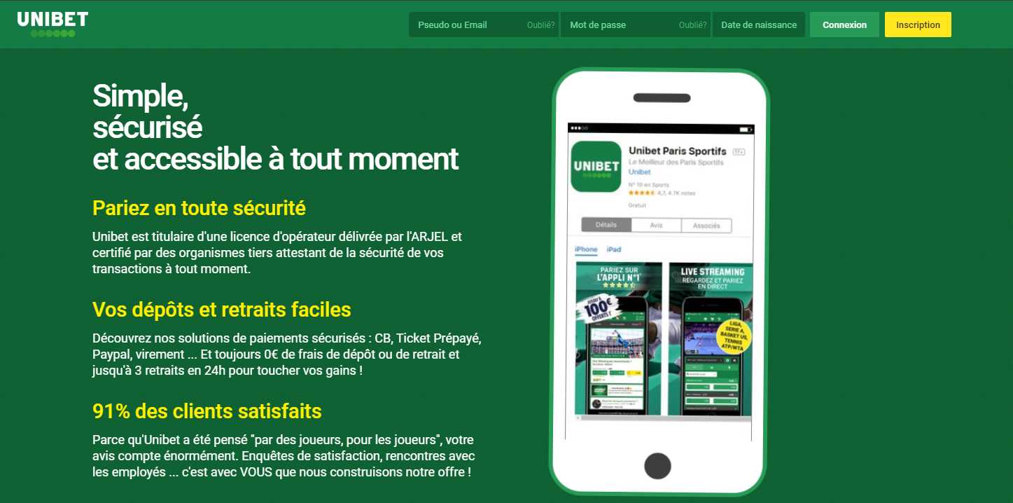 télécharger unibet